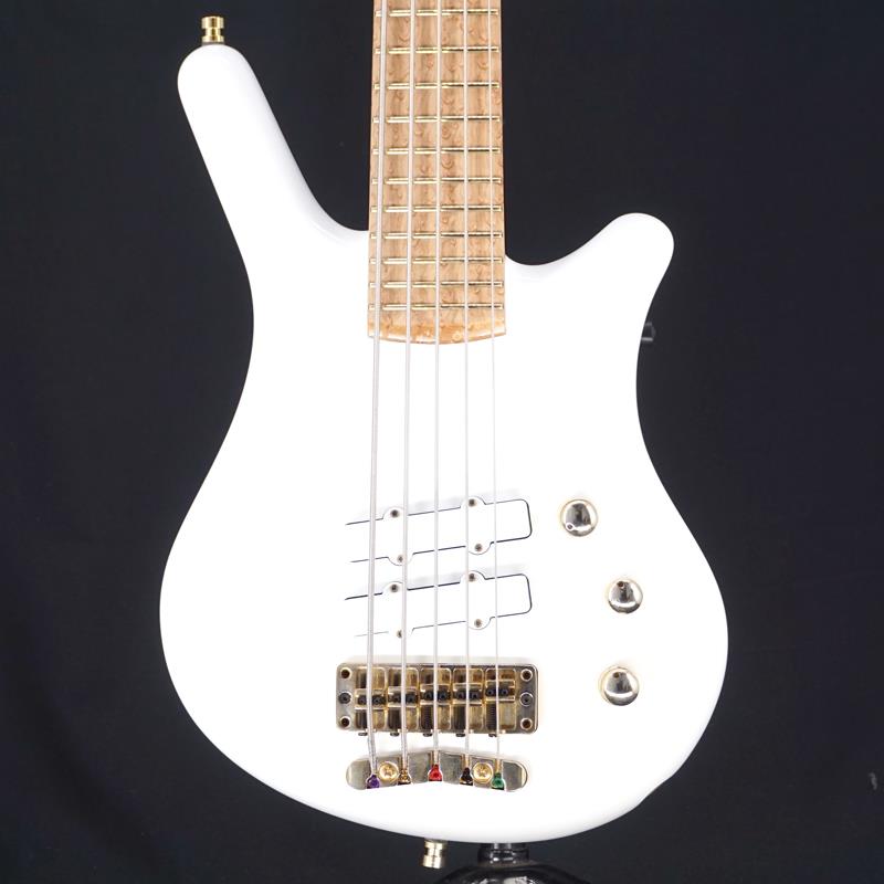 USED 中古 Custom Shop Thumb Bass NT 5 Solid White High Polish Warwick (ユーズド 美品)