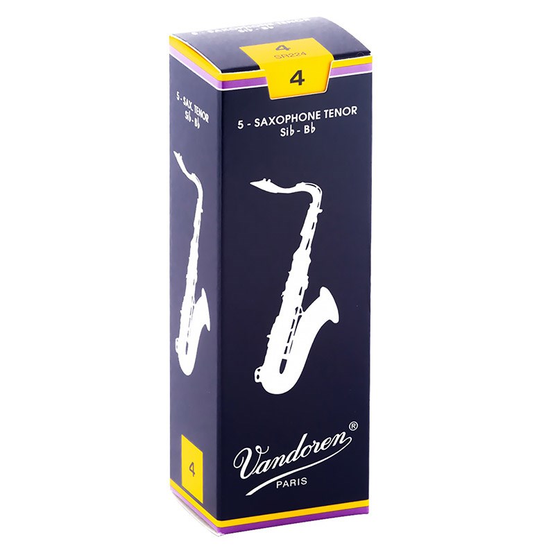■商品紹介//バンドレン テナーサックス用リード トラディショナル//吹奏楽部やクラシック音楽で定番！というイメージの強いバンドレン トラディショナルですが、コシが強く、しっかり振動させると密度の濃い音が「ダーっ」と出るので、パワフルな吹き方をするジャズ・フュージョン・ロックの方にもご愛用頂いております。我こそはパワフル！って方、他のリードでコシがもっと欲しいとお悩みの方は是非お試し下さい。■仕様詳細■仕様・フレンチカット・5枚入り■硬さ・4※バリエーション：2 / 2-1/2 / 3 / 3-1/2 / 4検索キーワード：イケベカテゴリ_管楽器・吹奏楽器_サックス用アクセサリ_リード_VANDOREN_サックス用リード_新品 SW_VANDOREN_新品 JAN:0008576120214 登録日:2022/06/12 バンドーレン リード サックス