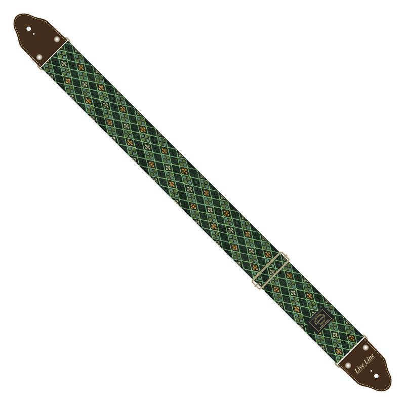 ■商品紹介畳縁シリーズは、畳縁の生産では全国一の規模を誇る岡山県倉敷市児島産を採用しています。日本の良き伝統「畳縁」独特の風合いや織り柄の美しさをストラップでお楽しみ下さい。7cm幅、長さ調節範囲：90〜160cm(エンドピン穴間を計測)検索キーワード：イケベカテゴリ_楽器アクセサリ_ギターストラップ_Live Line_新品 SW_Live Line_新品 JAN:4533875018642 登録日:2026/03/06 ストラップ ギターストラップ ライブライン