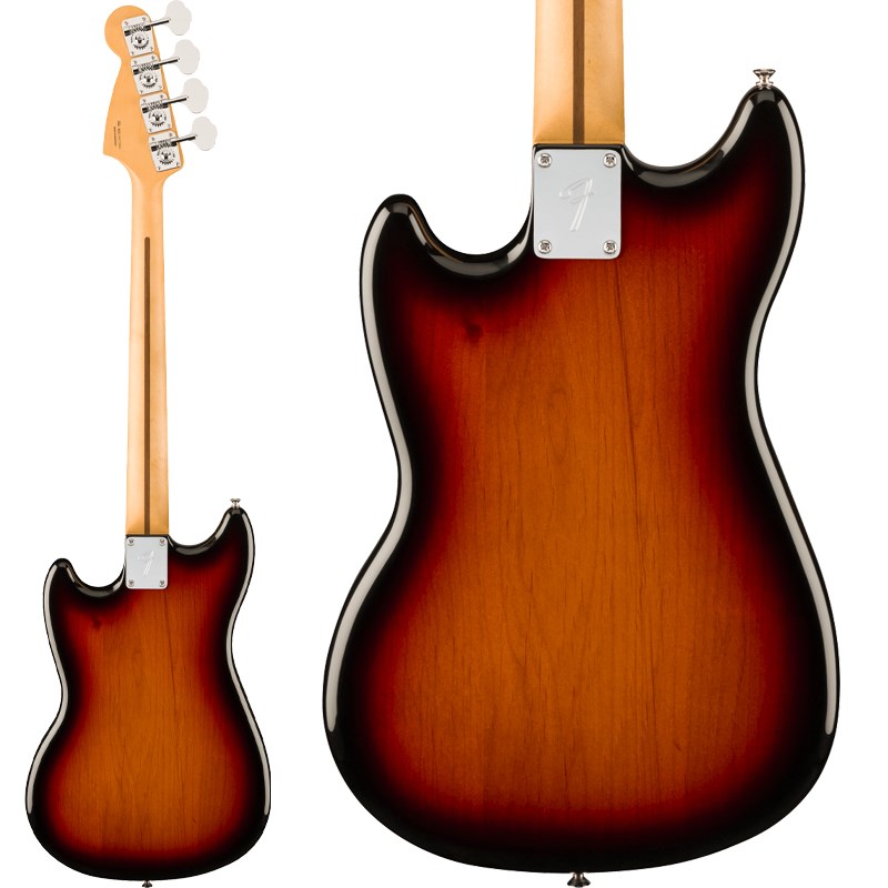 イケベ楽器楽天ショップのPlayer II Mustang Bass PJ (3-Color Sunburst/Maple) Fender MEX (新品)｜アングル2
