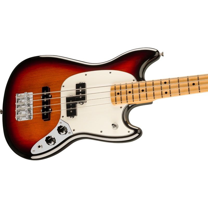 イケベ楽器楽天ショップのPlayer II Mustang Bass PJ (3-Color Sunburst/Maple) Fender MEX (新品)｜アングル3
