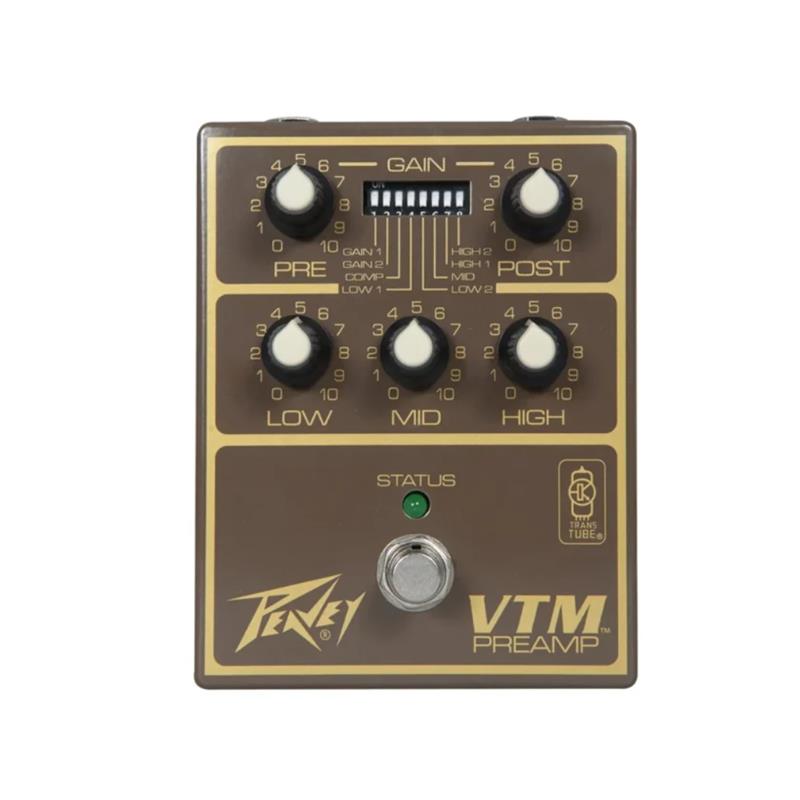 ■商品紹介伝説的なアンプ、Peavey VTM 60/120のプリアンプ回路を忠実に再現したペダルが登場！1980 年代の荒削りで改造されたアンプの攻撃性を再現し、ゲインとレスポンスを形作る8つの DIP スイッチを使用して、タイトで切れのあるPeaveyトーンを実現します。・標準9V電源/バッテリーからの内部HV TransTube電源・クリック防止回路付きハードバイパススイッチ・プリおよびポストゲインコントロール・カスタムレスポンス変更用の8ポジションDIPスイッチ・3バンドパッシブEQ・独立した研究所によって世界中のEMCおよびFCC準拠についてテストされ正式に承認されています■仕様詳細コントロール:PRE、POST、MIDDLE、TREBLE、LOW、MID、HIGHDIPスイッチ( GAIN1、GAIN2、COMP、LOW1、LOW2、MID、HIGH1、HIGH2 )寸法(梱包時):約W13.0cm D13.0cm　H8.0cm　重量:約460g(本体サイズ):約W9.5cm D12.0cm　H6.0cm　重量:約360gトゥルー・バイパス9V DC 駆動(電池 or アダプター・ センターマイナス)検索キーワード：イケベカテゴリ_エフェクター_ギター用エフェクター_プリアンプ_PEAVEY_新品 SW_PEAVEY_新品 JAN:4573393580092 登録日:2026/02/24 プリアンプ ペダル PEAVEY ピーヴィー