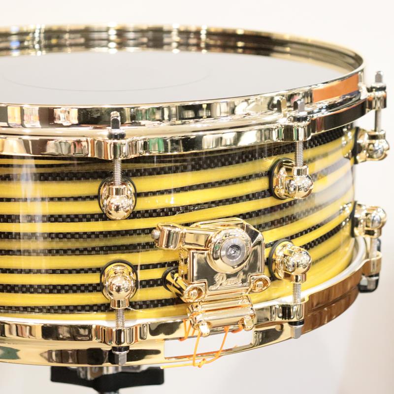 【イケベ楽器店創業50周年記念モデル】Masterworks Snare Drum 14x5.5 - Gold Swirl on Black Carbon Pearl (新品)