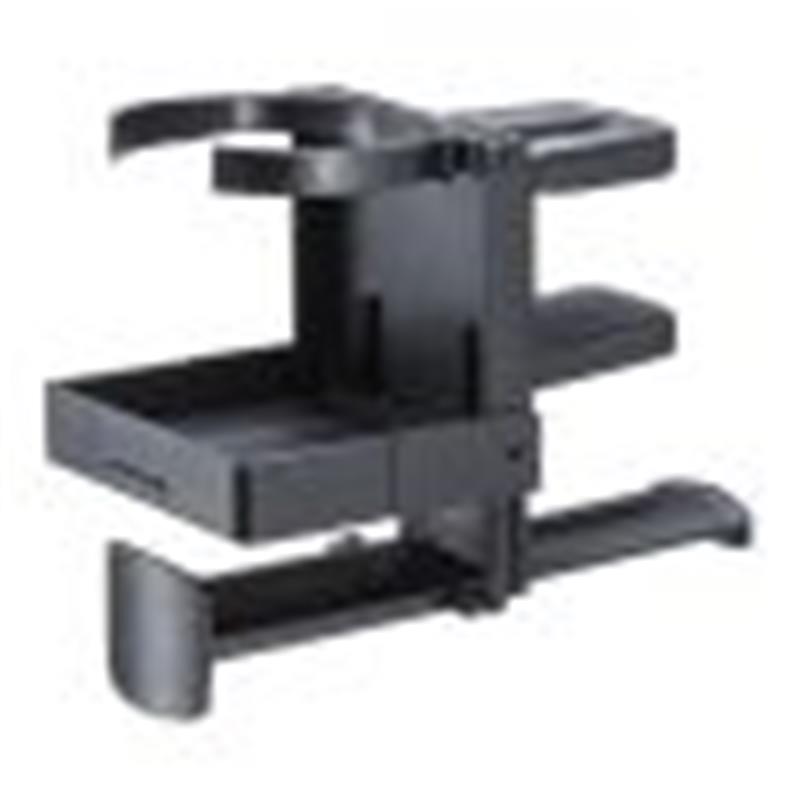 PDA-STN74BK (ブラック)(サンワサプライ)(ヘッドホンフック)(ヘッドホンハンガー)(ドリンクホルダー付..