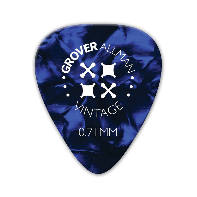 Vintage Celluloid Pro Picks 0.71mm [Blue] Grover Allman (新品)