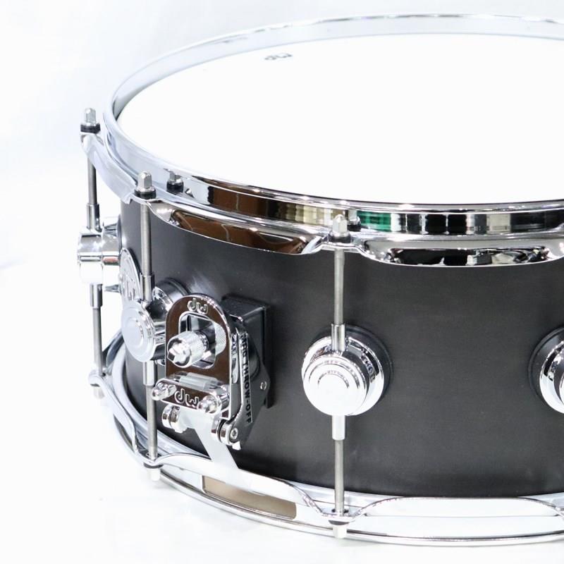 DRSO0614SSC107 [Collector's Pure Maple Snare Drum Standard Shell 14''×6'' - Ebony Satin Oil] dw (新品)