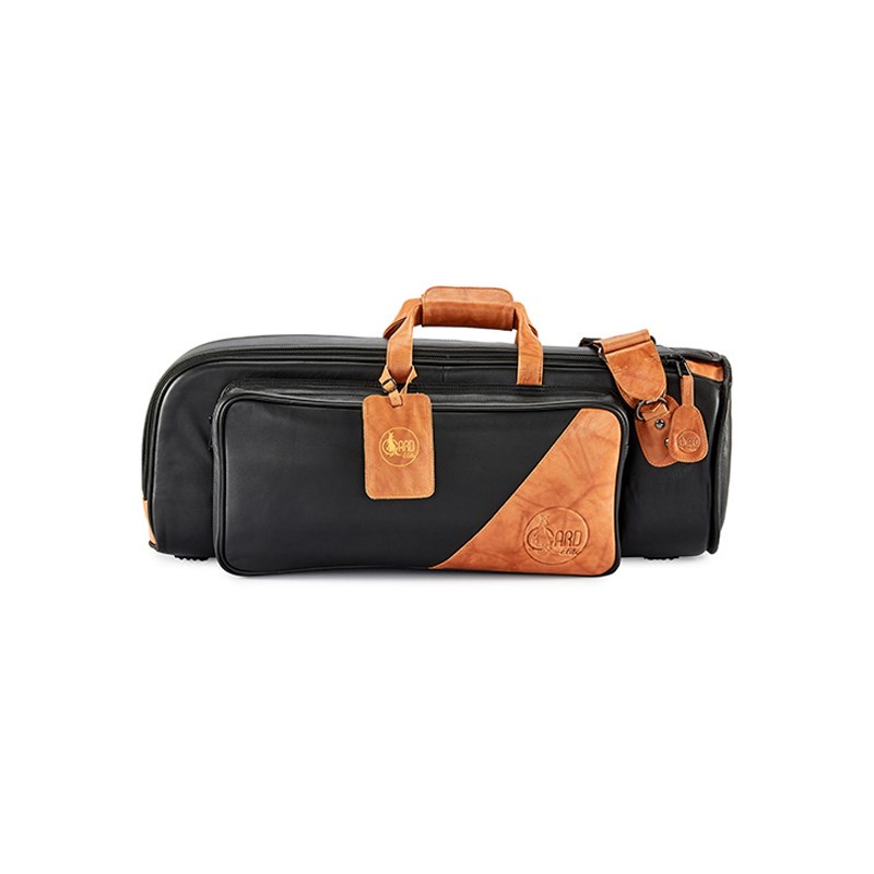 ガードバッグス / エリート シリーズ GETSL-BK (1-ELK) トランペット用 シングル ケース ブラックレザー/ブラウンレザートリム GARD BAGS (新品)