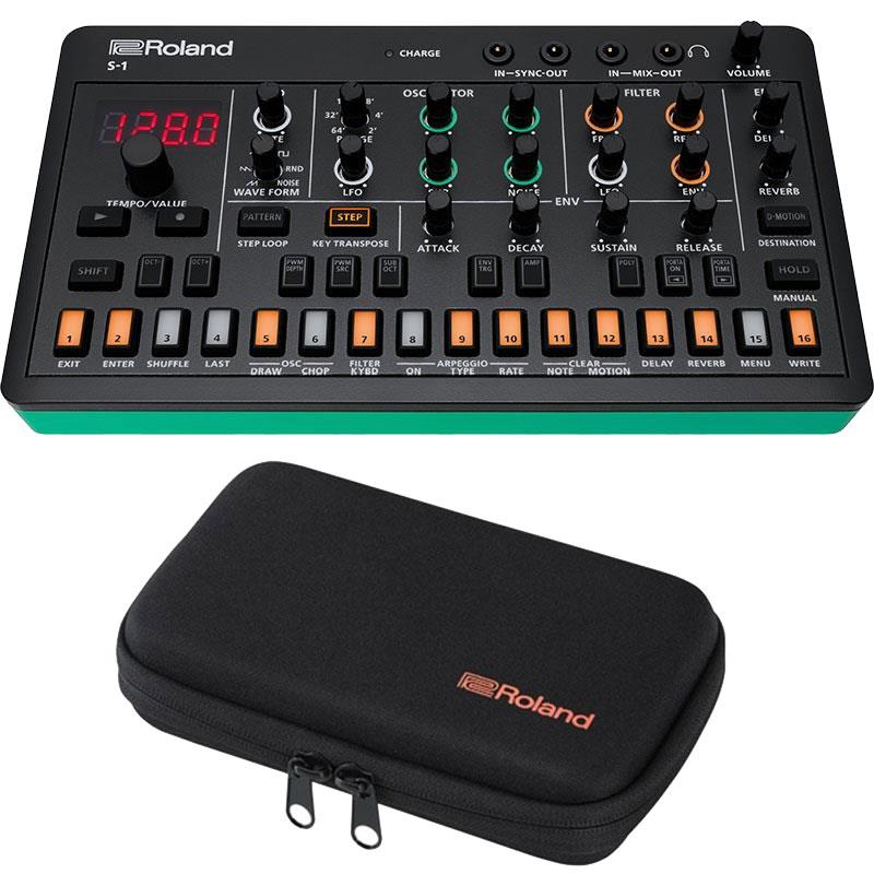 ■商品紹介★AIRA Compactシリーズと専用キャリングケース「CB-RAC」とのお買い得なセット！セット内容・AIRA Compact S-1・CB-RAC★CB-RAC AIRA Compact用キャリング・ケースCB-RACはRoland AIRA Compact専用に設計されたキャリング・ケースです。軽くて丈夫なEVAシェルと耐久性あるポリエステルを採用。コンパクトサイズで、お持ちのAIRA Compactを安心して持ち運ぶことが可能です。内部にはメッシュポケットを装備しており、付属のUSBケーブルなどを収納できます。Standard FeaturesAIRA Compact用キャリング・ケース丈夫なEVAシェルを採用したデザイン耐久性あるポリエステル素材とジッパー内部メッシュポケット主な仕様対応機種E-4、J-6、T-8、S-1、P-6主な素材ポリエステルEVA外形寸法 / 質量外形寸法（突起物を除く）215（幅） x 135（奥行き） x 55 mm（高さ）質量0.15 kg*製品の仕様及びデザインは改良のため予告なく変更することがあります。------------------------------------------------特徴◎往年のシンセサイザーSH-101にインスパイアされたポータブル・ポリシンセ・RolandのAnalog Circuit Behavior (ACB)テクノロジーを搭載した本格的なSH-101サウンドを実現・パワフルなオシレーター・ドロー、オシレーター・チョップ、ライザー機能により、まったく新しいトーンの作成が可能・4ポリフォニーによりコード演奏やユニゾンに対応・矩形波、のこぎり波、ノイズ、サブオシレーターを搭載し、幅広い音作りが可能・シンプルで使いやすいシンセコントロール・パネル・サウンド・シェーピングやライブ・パフォーマンスでの素早いサウンド調整が可能・2オクターブ以上の音域で演奏可能なキーボードを搭載・64ステップのシーケンサーと64パターンを搭載し、素早く楽曲制作が可能・8種類のフレーズを備えた扱いやすいアルペジエーター・D-Motion機能を搭載し、S-1を物理的に動かすことでピッチやモジュレーション、その他のパラメーターの制御が可能・ディレイ、リバーブ、コーラス・エフェクトを搭載し、柔軟なサウンド・メイクが可能・AUDIO MIX、MIDI、SYNCのIN/OUTに加え、AIRA LINKにも対応し、様々な機器との接続が可能・USB-CによるAUDIO / MIDIインターフェース機能を搭載し、ドライバーのインストール必要なくDAWとの連携を実現・電源にリチウムイオン電池を採用し、1回の充電で最大4.5時間の動作が可能・高品質のラバーパッドを搭載した、気軽に持ち運べるボディ・オプションのBOSS TRS MIDIケーブルを使用して、他のAIRA CompactやMIDIデバイスと接続が可能・モーション・レコーディング、プロバビリティ、サブステップ、ラストステップ、ベロシティなどの高度なシーケンス・ツールを搭載検索キーワード：イケベカテゴリ_シンセサイザー・電子楽器_シンセサイザー_アナログ系シンセ_Roland_新品 SW_Roland_新品 JAN:4957054519698 登録日:2026/01/28 シンセサイザー シンセ Synth ローランド ろーらんど
