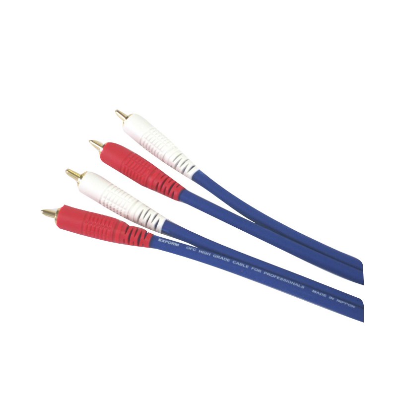 COLOR TWIN CABLE 2RR-1M (RCA-RCA 1ペア) 1.0m (