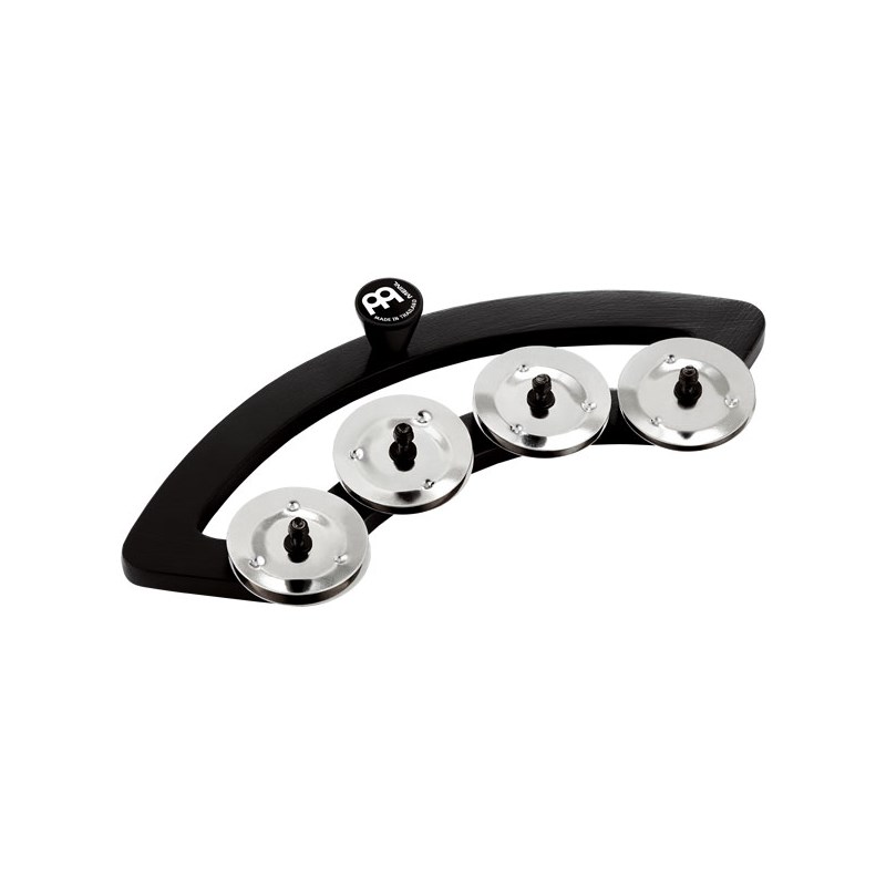 ■商品紹介バックビート・タンバリンは、ドラムヘッドに直接取り付けることによってグルーヴをより引き立たせることが出来ます！ステンレス・スチール製のジングルはドラムがヒットされると素早く反応します。スネアドラムやティンバレス、タムタムなどに装着し表現の幅を広げて下さい。本体のフレームはドラムフープに自然に納まるようにデザインされています。 ■特徴・ドラムに直接装着可能・ジングル (4ペア：BBTA1-BK)■素材・ジングル：ステンレス・スチール製・フレーム：プラスチック■サイズBBTA1-BK : 10/ 12 ドラム用※画像のスネアやスネアスタンドは付属致しません。検索キーワード：イケベカテゴリ_パーカッション_タンバリン_MEINL_新品 SW_MEINL_新品 JAN:0840553083026 登録日:2015/04/26 パーカッション マイネル