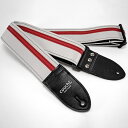Racer X White/Red Couch Guitar Strap (新品)