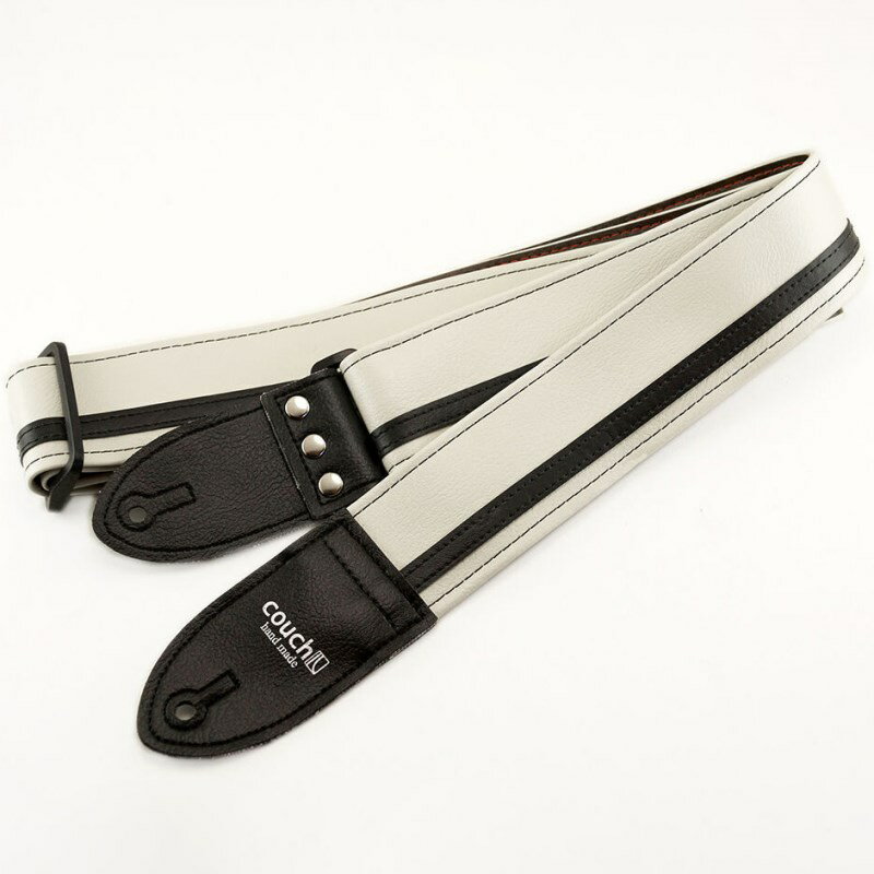 Racer X White/Black Couch Guitar Strap (新品)