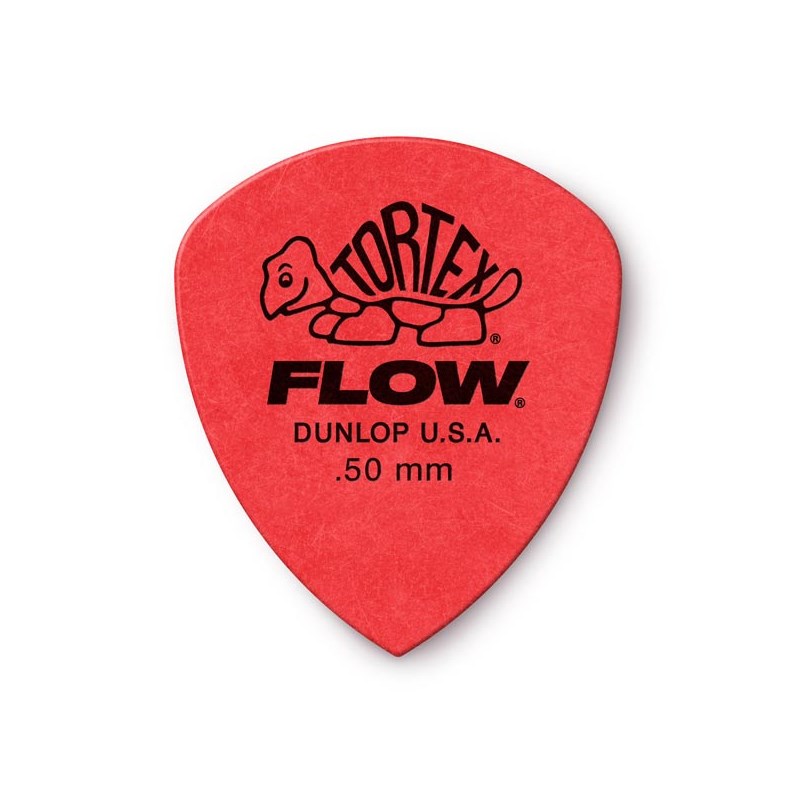 558 Tortex FLOW Standard Pick ×10枚セット (0.50mm/レッド) Dunlop (Jim Dunlop) (新品)