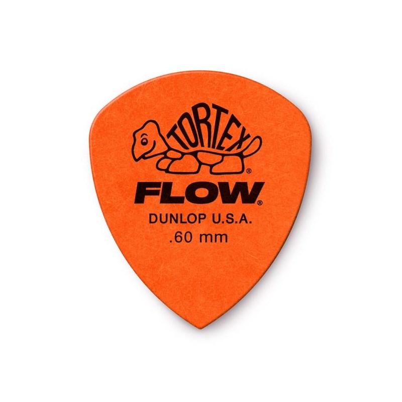 558 Tortex FLOW Standard Pick ×10枚セット (0.60mm/オレンジ) Dunlop (Jim Dunlop) (新品)