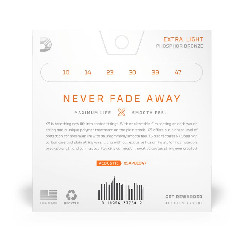 XS PB Extra Light　.010-.047　(XSAPB1047) D’Addario (新品)