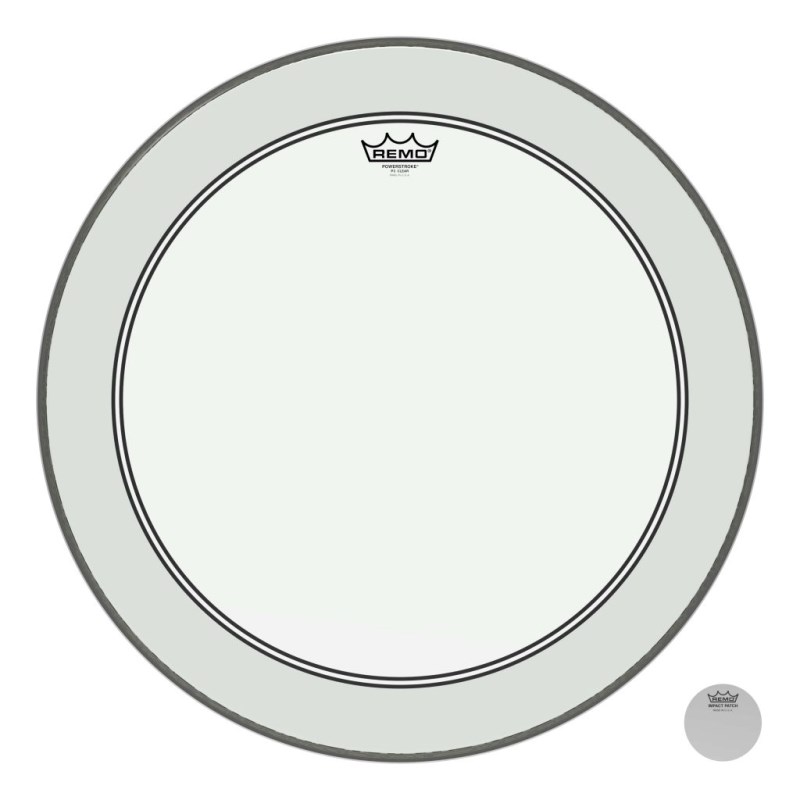 P3-324B [Powerstroke 3 Clear 24 / バスドラム用] REMO (新品)