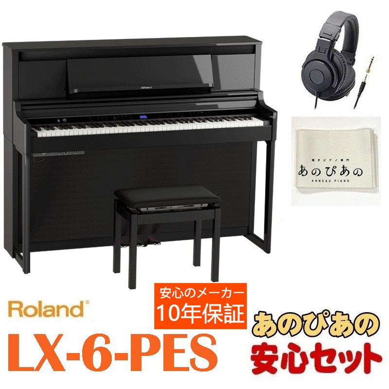 LX-6-PES（黒塗鏡面艶出し塗装仕上げ）【10年保証】【豪華特典つき】【全国配送設置無料/沖縄・離島除く】 Roland (新品)