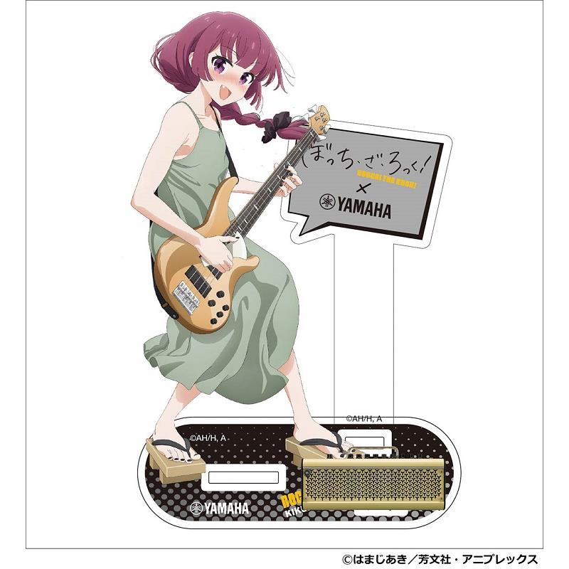 ■商品紹介ヤマハ描きおろしイラストを使用した、廣井きくりのアクリルスタンドが登場！ベースのモデルはもちろん、廣井きくり愛用の「スーパーウルトラ酒?童子EX」（TRBの4弦モデル TRB1004J）。足元には、きくりと後藤ひとりの路上ライブで登場したTHR30II Wirelessが！ アニメ「ぼっち・ざ・ろっく！」×ヤマハロゴの吹き出しが、スタンドを盛り上げます。仕様：［組み立て時］約H126×W88×D29mm、台紙付検索キーワード：イケベカテゴリ_楽器アクセサリ_その他楽器アクセサリ_YAMAHA_新品 SW_YAMAHA_新品 JAN:4947817307389 登録日:2025/06/19 ヤマハ やまは