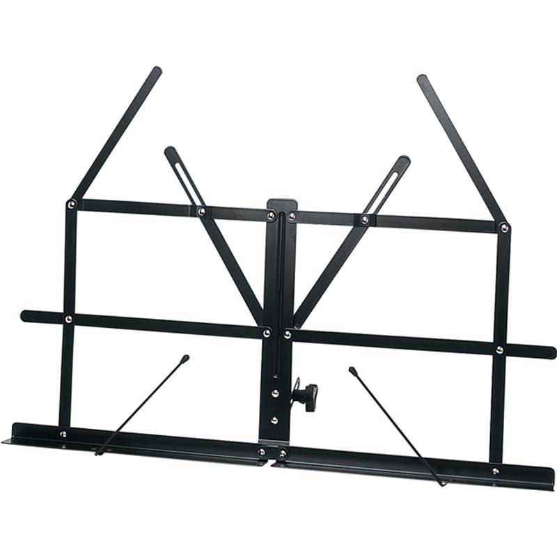 ■商品紹介【製品の特長】譜面台折り畳み式の卓上譜面台。【製品の仕様】カラー:BK(ブラック)譜面置き台幅:410×230mm重量:500g折り畳み時全長:約42cm付属品:ソフトケース検索キーワード：イケベカテゴリ_その他楽器_その他楽器_キョーリツ_新品 SW_キョーリツ_新品 JAN:4534853529907 登録日:2025/08/25 KC Kyoritsu