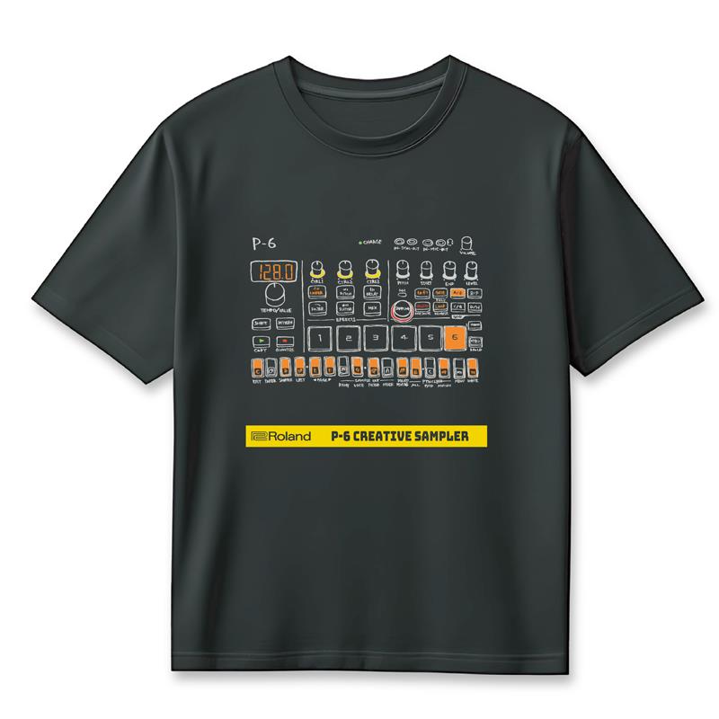 P-6 T-Shirts DesignB XL (RT/P-6BXL) Roland (新品)