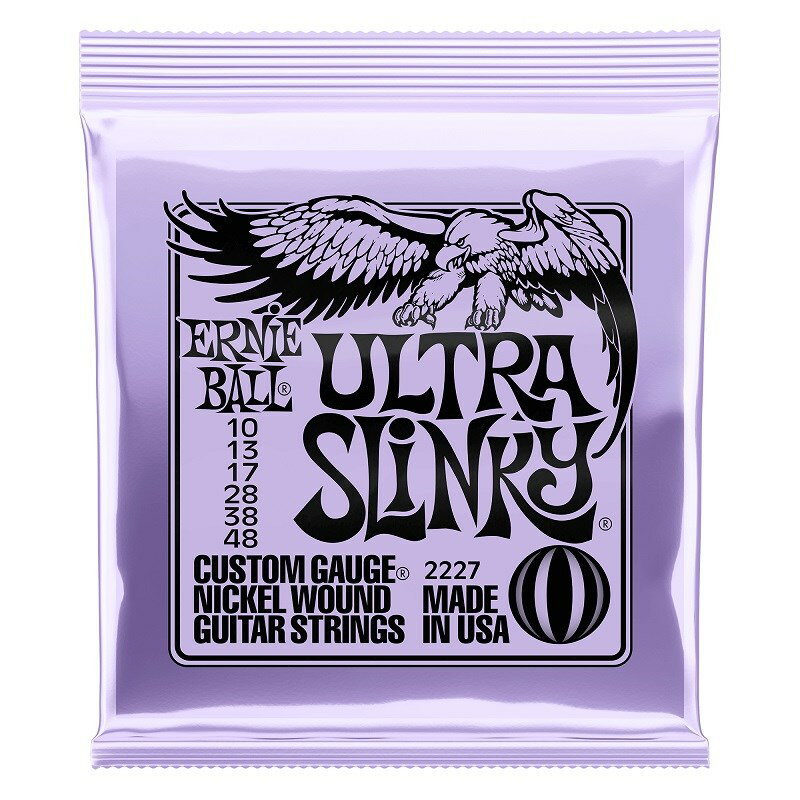 �ڴ��ָ��ꥻ����� Ultra Slinky Nickelwound Electric Guitar Strings 10-48 #2227 ERNIE BAL...