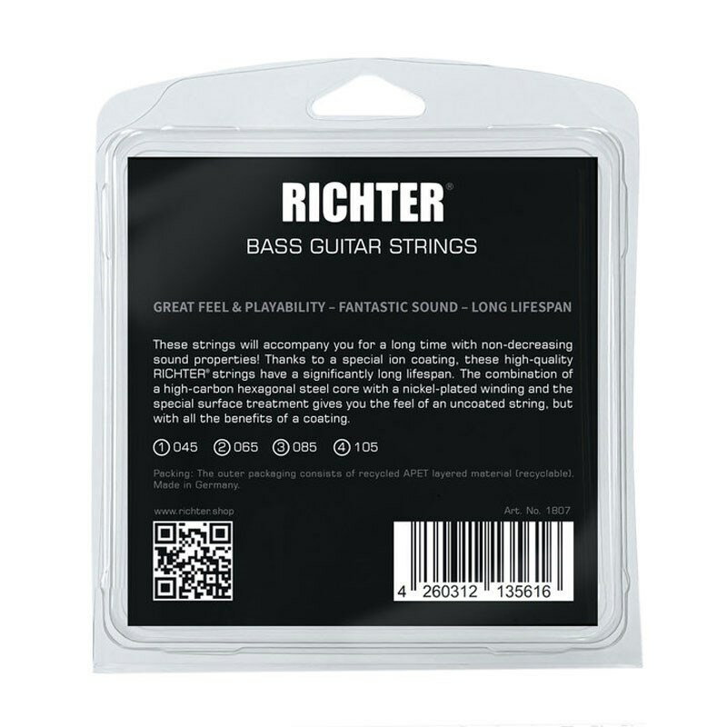 ＃1807 Electric Bass 4String set [45-105/Medium Gauge] 【特価】 Richter Straps (アウトレット 新品特価)