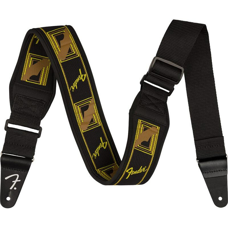 Straps - 【夏先取り大特価セール】SWELL NEOPRENE STRAP BLK/YLW/BRN MONO 2.5(#0990694208) Fender USA (新品)