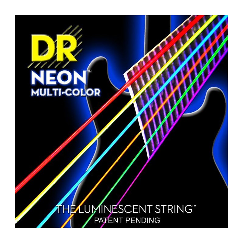 NEON Guitar Strings [MULTI-COLOR] (DR-NMCE-2/10 10-46)�ڸ���2���åȥѥå��� DR (����)