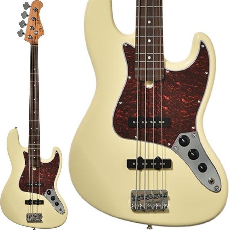 ■商品紹介高いコストパフォーマンスを誇るユニバースシリーズにべっ甲柄のピックガードを採用したスポット生産モデルが登場！本機はロングセラーとなっている「BJB-1-RSM」モデルにカスタマイズの定番ともいえるべっ甲柄のピックガードを採用したスポット生産モデル。厳選したビンテージカラーとの組み合わせで、上位機種に迫るルックスを実現しました。指板にはBJB-1-RSMでも初の仕様となるローズウッド指板を用いており、メイプル指板に比べて程よく角が取れた粘りのあるサウンドが特徴です。ネック材に採用されているローステッドメイプルはメイプルを高温で加熱処理して材の中の水分や油分を揮発させることにより剛性を高めた材で、ネックに使用されるとその効果は安定性だけでなくサウンドにも及び、豊かな生鳴りと経年変化したビンテージのようなこなれたトーンを生み出します。高級機種で使われることの多いこの本格派仕様をリーズナブルな価格帯に落とし込んでおり、これからベースを始めたいという方にもおすすめのモデルです！※画像はサンプルです。製品の特性上、木目や色合いは1本ごとに異なります。■仕様詳細SPECIFICATIONBody:HardwoodNeck:Roasted MapleFingerboard:RosewoodScale:864mm (34inch)Bridge:Vintage Fixed TypeMachineheads:Open Gear TypePickup:Original J Single TypeControl:2Vo，1Toneソフトケース付属検索キーワード：イケベカテゴリ_ベース_エレキベース_JBタイプ_Bacchus_UNIVERSE SERIES_新品 SW_Bacchus_新品 JAN:4571470408345 登録日:2025/09/22 エレキベース バッカス