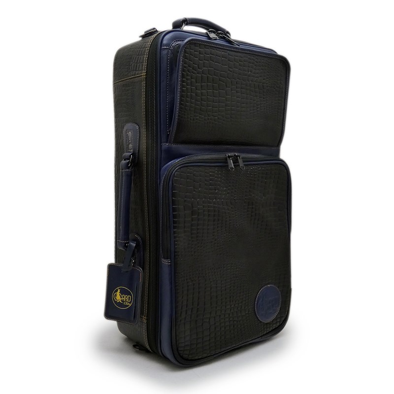 翌日配達 【ブラックフライデーセール】ガードバッグス / エリート シリーズ 5-ECLK-NB トランペット用 トリプル ケース / クロコダイル型押し ブラック レザー・ネイビー レザー トリム GARD BAGS (新品)