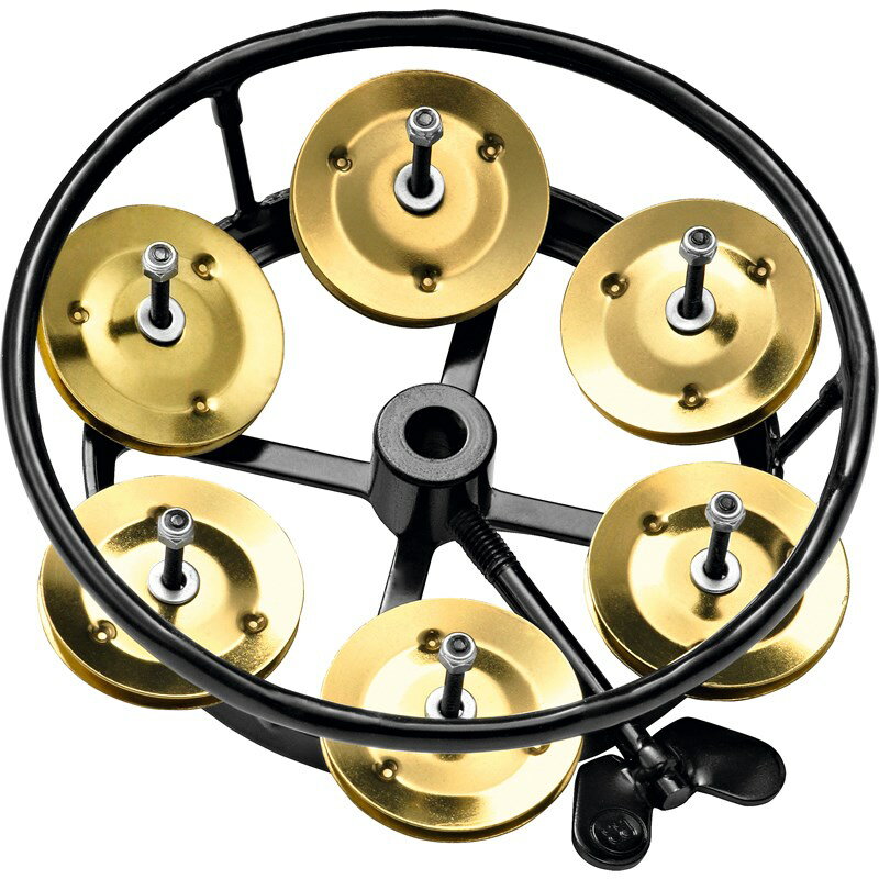 THH1B-BK [Professional HiHat Tambourines / Single Jingle��Solid Brass] MEINL (����)