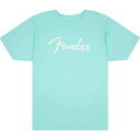 【創業50周年大決算SALE】 FENDER SPAGHETTI LOGO T-SHIRT DAPHNE BLUE(Lサイズ) Fender (新品)