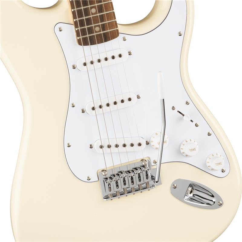 FSR Affinity Series Stratocaster White Pickguard (Olympic White / Laurel Fing...
