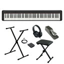 CDP-S160+X型スタンド+X型イス+ダンパーペダルセット【ヘッドホン付】(電子ピアノ) CASIO (新品)
