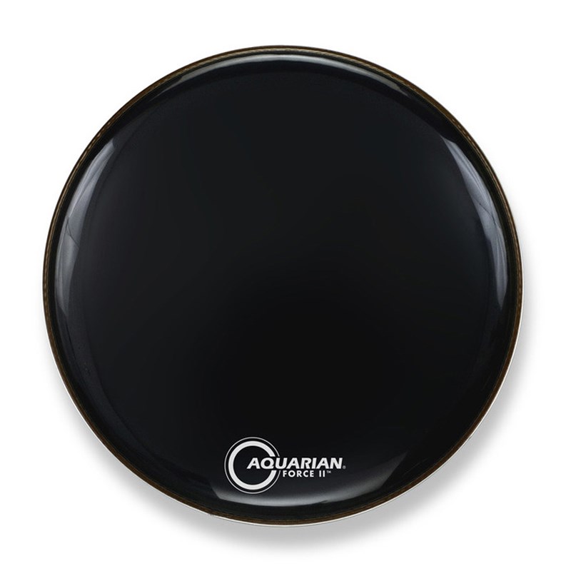FR22BK [Full Force / Front Head Black 22 / Bass Drum]【1プライ/10mil】 AQUARIAN (新品)