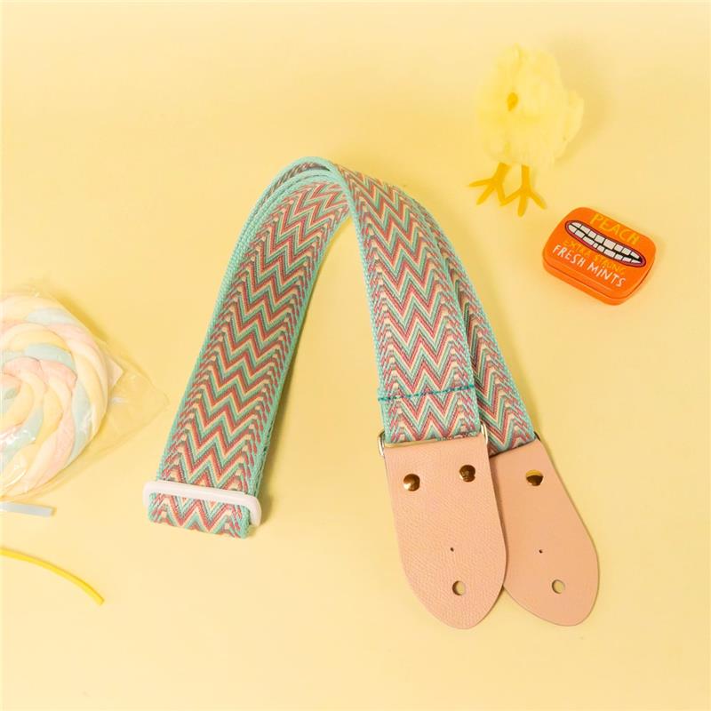 wwギターストラップ 水色 tsundrum_chan (新品)