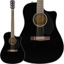 【緊急値下げ!!】【創業50周年大決算SALE】 Fender CD-60SCE Dreadnought (Black) フェンダー Fender Acoust...