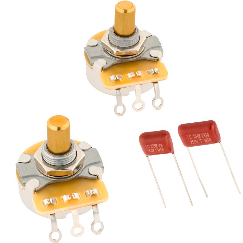Rakuten - TELECASTER SOLID SHAFT POTENTIOMETER AND CAPACITOR KIT 2-PACK (#0990831002) Fender USA (新品)