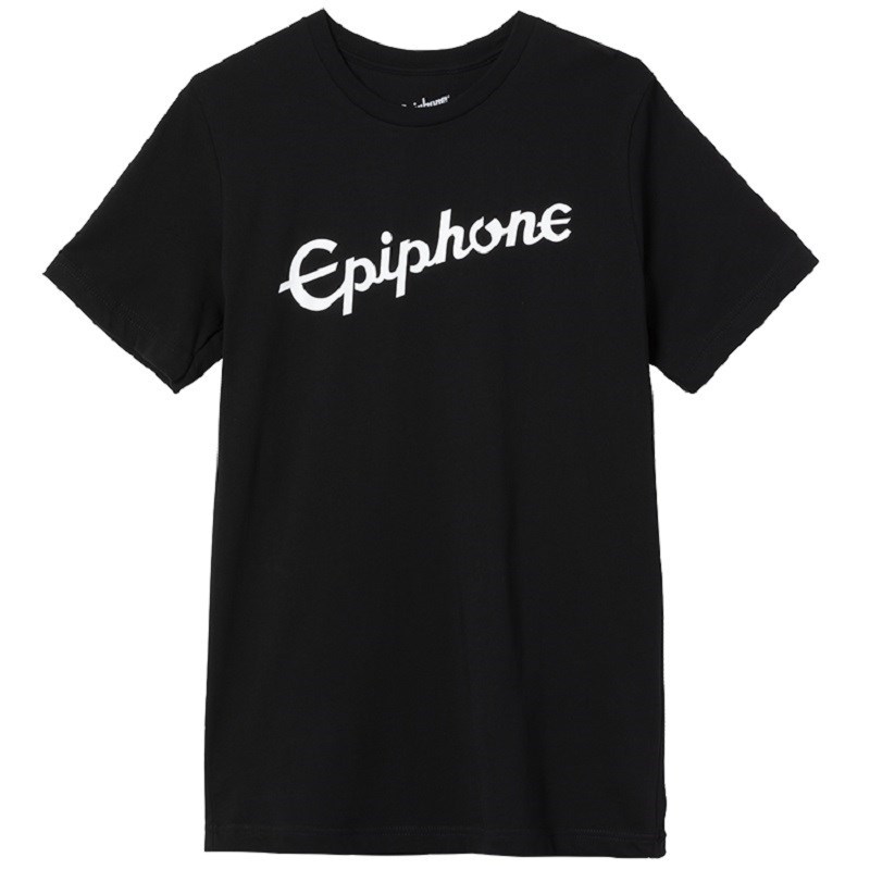 翌日配達 【期間限定セール】 Vintage Logo Tee (Black)， (Medium) [GA-EVLTMD] Epiphone (新品)