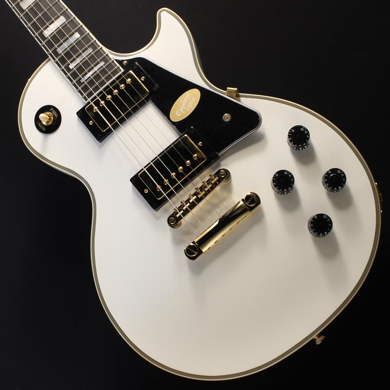 Inspired by Gibson Custom Les Paul Custom (Alpine White) #24081522816【2ND特価】 Epiphone (アウトレット 美品)