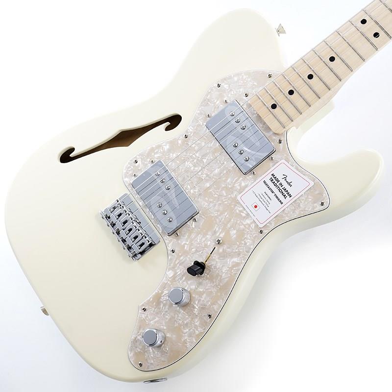Traditional 70s Telecaster Thinline (Olympic White/Maple)  Fender