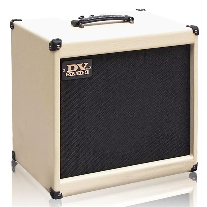 ■商品紹介「軽い！　たったの8.6kg。とにかく軽いです！！」Little Jazz同様に、ジャズプレイヤーが求める透明感溢れるクリーントーンと、ウォームかつパワフルなサウンド、そしてステージでも威力を発揮する音圧感が魅力。 3-Band EQ、マスター＆リバーブのシンプルなコントロールで、iPodやMP3プレイヤーを接続できるAUX IN端子やヘッドフォン端子、ラインアウト端子も装備。自宅トレーニングから本格的なライヴまで、ジャズプレイヤーはもちろんギタリストが求めるストレートでマイルドなサウンドが魅力。イタリア発のDV MARKらしさが凝縮されたコンパクトかつライトウエイト（8.6kg） の新型ギターコンボアンプです。■仕様詳細Power:60W (4Ω)／45W (8Ω)PowerAMP:AnalogPreamp:Solid StateControls:Master／3-Band EQ（Bass / Mid / High）／ReverbSpeaker:1×12 DV Mark Custom (8Ω)その他:AUX IN／Headphone Out／XLR Line Out／Speaker ON/OFF／Output for External cab (minimum load 8Ω)サイズ:435(W) × 425(H) ×305(D) mm重さ:8.6kg検索キーワード：イケベカテゴリ_ギターアンプ・ベースアンプ_ギターアンプ_コンボ_ソリッドステート_DV MARK_新品 SW_DV MARK_新品 JAN:8033829137178 登録日:2023/06/26 ギターアンプ DVマーク