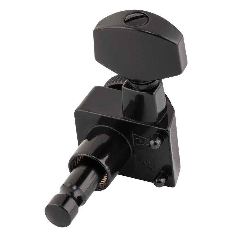 LOCKING STRATOCASTER TELECASTER STAGGERED TUNING MACHINES (BLACK) (#099081840...