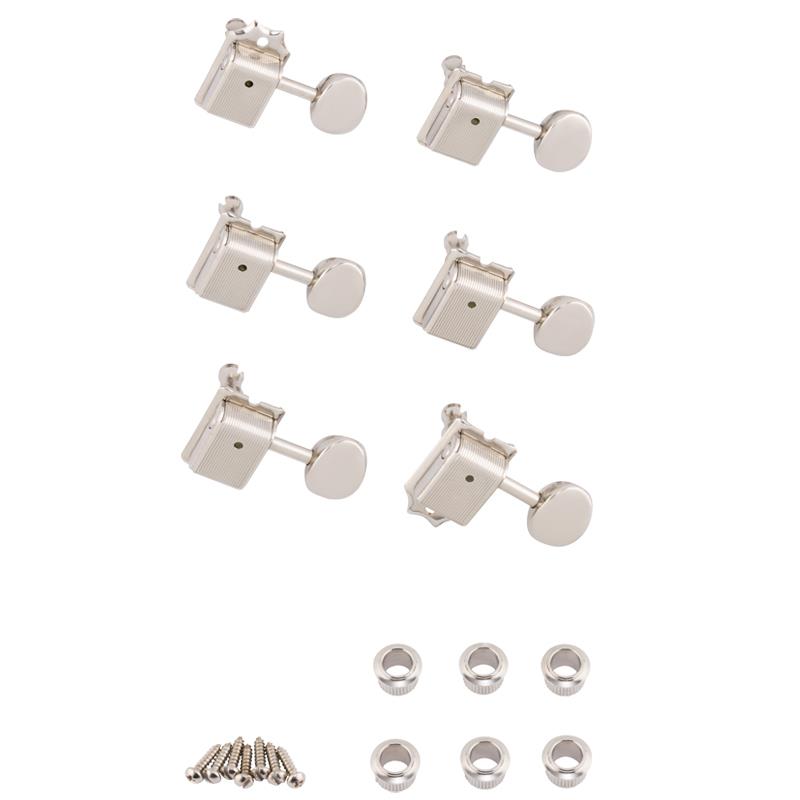 ■商品紹介American Vintage、Classic、Road WornシリーズのTelecaster、Stratocasterモデルに使用されているチューニングマシン6個セットです。ブッシング、取り付け用金具付き。・チューニングマシン6個セット・ブッシング、取り付け用金具付き・American Vintage、Classic、Road WornシリーズのTelecaster、Stratocasterモデル用検索キーワード：イケベカテゴリ_楽器アクセサリ_ギター・ベース用パーツ_ギター用ペグ_Fender USA_新品 SW_Fender USA_新品 JAN:0717669447953 登録日:2026/03/09 フェンダー ふぇんだー