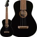 【B級特価】【創業50周年大決算SALE】 AVALON TENOR UKULELE (Black) フェンダー Fender Acoustics (アウトレッ...