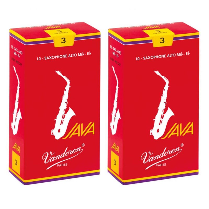 ■商品紹介//バンドレン アルトサックス用リード JAVA RED//JAVAリードの仲間である「JAVAファイルド レッドカット」は、バンドレンが初めて開発したファイルドカット・ジャズ用リードで、全く新しいデザインとなっています。JAVAファイルド レッドカットの目指すところは、オリジナルのJAVAの品質を保ちながらより多くの音楽的可能性を音楽家にもたらす事でした。従来のJAVAよりフレキシブルで、よりよく響き、豊かで伸びのよい芯のある音が得られ、アタックの正確さはずば抜けています。■仕様詳細※こちらは2点セットの商品ページです。■仕様・フレンチカット・10枚入り■硬さ・4※バリエーション：2 / 2-1/2 / 3 / 3-1/2 / 4検索キーワード：イケベカテゴリ_管楽器・吹奏楽器_サックス用アクセサリ_リード_VANDOREN_サックス用リード_新品 SW_VANDOREN_新品 登録日:2023/10/27 バンドーレン リード サックス