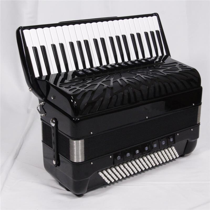 New 41K120BS BK 国内限定モデル アコーディオン 41鍵盤 120ベース H.M.M.L ピアノ式 マスタースイッチ付 パロット Parrot (新品)