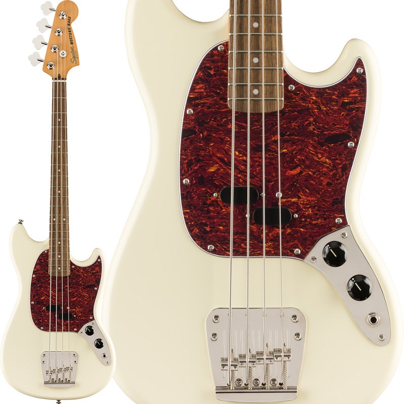 あす楽 Classic Vibe 039 60s Mustang Bass (Olympic White) Squier by Fender (新品)