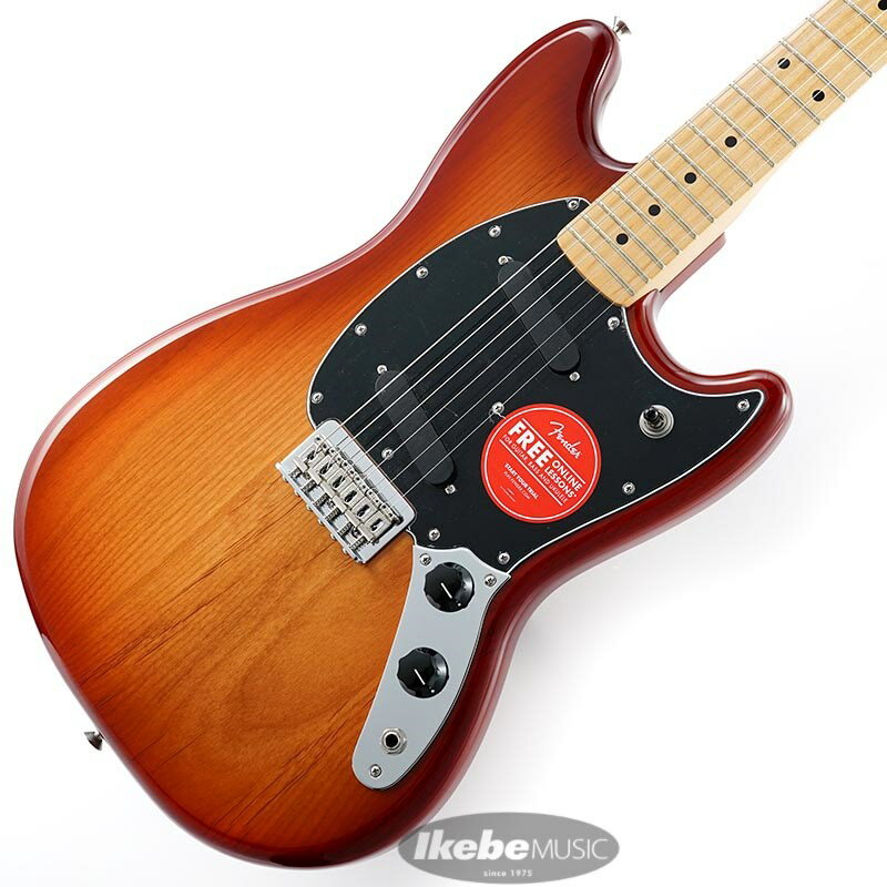 ■商品紹介Fender Player Series1964年以降、NirvanaからThe 1975に至るまでトレンドをリードするプレイヤー達の手によって、Mustangモデルはフェンダーサウンドとフェンダースタイルをステージやスタジオに届けてきました。リニューアルされてパフォーマンス重視の特徴が加わったMustangは、一晩中でも弾いていられるほど非常に快適なショートスケールに近代的なエレクトロニクスを備えたクラシックなスタイルを誇ります。シングルコイル2基は、一つ一つの音とコードの鳴りに伝統的なフェンダートーンを奏でます。これら低出力のピックアップは、ベルのような高音域ハーモニクス、パンチの効いた中音域、厚みのある低音域をバランスよく備えた音を出し、ミキサーを通しても失われません。マスターボリュームとトーンコントロールは3ウェイピックアップスイッチと共に音を作り出します。22本のミディアムジャンボフレットを装備した9.5インチラジアスのメイプル指板に、Cシェイプのメイプルネックは、あらゆる演奏スタイルに適しており、小さめの手のプレイヤーやコードを拡張して用いるプレイヤーにとって理想的です。6サドルストリングスルーボディのハードテイルStratブリッジによりサスティーンが向上します。コンパクトサイズのボディはエネルギッシュなステージパフォーマンスに最適であり、小柄な人々にとって理想的であるとともに、人間工学に基づく洗練されたデザインを有しています。熱狂的人気を誇るMustangは、スチューデントモデルを原点にグランジやモダン・オルタナティヴ・ロックの礎を築くアンダーグラウンドの覇者にまで進化を遂げました。※製品の特性上、杢目・色合いは1本1本異なります。Series: PlayerBody Material: AlderBody Finish: Gloss PolyesterNeck: Maple， C ShapeNeck Finish: Gloss Polyester (547， 572)， Satin Urethane (505， 506， 553， 556， 598)Fingerboard: Maple or Pau Ferro， 9.5 (241 mm)Frets: 22， Medium JumboPosition Inlays: Black Dot (Maple)， White Dot (Pau Ferro)Nut (Material/Width): Synthetic Bone， 1.650 (42 mm)Tuning Machines: Standard Cast/SealedScale Length: 24 (610 mm)Bridge: 6-Saddle Strings-Through-Body Strat Hardtail with Bent Steel SaddlesPickguard: 3-Ply Black (547)， 3-Ply Mint Green (553， 572)， 4-Ply Aged White Pearloid (505， 506， 556， 598)Pickups: Mustang Single-Coil (Bridge)， (Middle)， Mustang Single-Coil (Neck) Pickup Switching: 3-Position Toggle: Position 1. Bridge Pickup， Position 2. Bridge And Neck Pickups， Position 3. Neck PickupControls: Master Volume， Master ToneControl Knobs: Black Plastic (547， 572)， Knurled Flat-Top (553)， Vintage Style Black Plastic Jazz Bass(505， 506， 598， 556)Hardware Finish: Nickel/ChromeStrings: Fender USA 250R Nickel Plated Steel (.010-.046 Gauges)ソフトケース付属検索キーワード：イケベカテゴリ_エレキギター_MGタイプ_Fender MEX_Player_新品 SW_Fender MEX_新品 JAN:0885978336401 登録日:2020/02/15 エレキギター フェンダー ふぇんだー フェンダーMEX フェンダーメキシコ