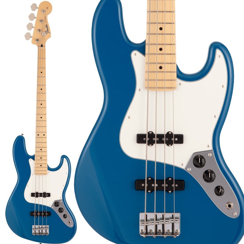 ■商品紹介Fender Made in Japan Hybrid II SeriesMade in Japan Hybrid IIは、ヴィンテージなルックスはそのままに、プレイヤーや音楽のジャンルを選ばないオールマイティーなモダンスペックを盛り込んだ、まさに「ハイブリッド」と呼ぶにふさわしいシリーズです。 リズム/リード問わず、どのギタリストやベーシストにもフィットする演奏性と楽器のトーンを兼ね備えた製品を、世界的にファンの多いMade in Japanで実現しました。 Hybrid II Jazz Bass(R)は、定評あるアルダーボディに新設計のHybrid II Custom Voiced Single Coilピックアップを装備し、ヴィンテージスタイルのブリッジの下にはサスティンブロックを搭載。ヴィンテージスタイルチューナー、サテンフィニッシュのネック、Modern Cシェイプに9.5インチラジアスの指板とナロートールフレットがスムーズなプレイヤビリティを提供します。※画像はサンプルです。製品の特性上、杢目、色合いは1本1本異なります。■仕様詳細Body Material:AlderBody Finish:PolyesterNeck:Maple， Modern CNeck Finish: Satin Urethane Finish on Back， Gloss Urethane Finish on FrontFingerboard: Maple， 9.5 (241 mm)Frets:21， Narrow TallNut (Material/Width):Bone， 1.5 (38.1 mm)Tuning Machines: Vintage-StyleScale Length:34 (864 mm)Bridge: 4-Saddle Vintage-StylePickups: Hybrid II Custom Voiced Single Coil Jazz Bass(R)Controls: Volume 1. (Middle Pickup)， Volume 2. (Bridge Pickup)， Master ToneHardware Finish:ChromeStrings: Nickel Plated Steel (.045-.105 Gauges)ソフトケース付属検索キーワード：イケベカテゴリ_ベース_エレキベース_JBタイプ_Fender Made in Japan_Hybrid Jazz Bass_新品 SW_Fender Made in Japan_新品 JAN:0885978766413 登録日:2021/03/19 エレキベース フェンダー ふぇんだー フェンダージャパン フェンジャパ フェンダーJ ジャズべ ジャズベース